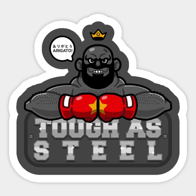 Tough As Steel Sticker by arigatodesigns